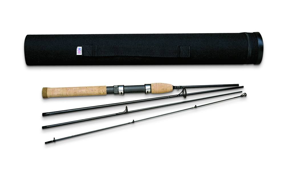 World Traveller Super Compact Spin Fishing Rod & Reel Travel Rods
